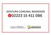 Importante aviso: nuevo teléfono de Jefatura Comunal Brandsen