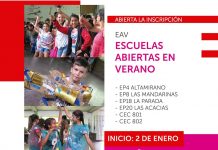 Escuelas abiertas en verano 2020