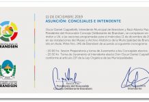 Miércoles: Asunción del Intendente Municipal y de los Concejales