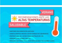 Recomendaciones ante las altas temperaturas