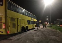 En el peaje del Samborombón la Policía secuestra un colectivo sin habilitación y detiene a su conductor.