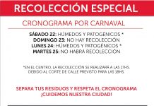 Recolección especial por Carnaval
