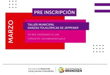 Pre-inscripción al taller municipal de danzas folklóricas de Jeppener