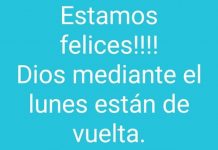 María Verónica Caram «Estamos felices Dios mediante el lunes están de vuelta»