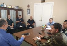 Reunión de las fuerzas de seguridad: controles en todos los ingresos a la ciudad