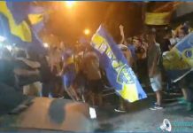 Festejos en Brandsen por el campeonato de Boca