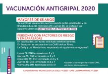 Vacunación antigripal 2020