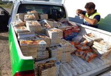 Ayer decomisaron una camioneta que venía del Conurbano con pastas frescas para vender