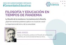 Taller virtual: «Filosofía en tiempos de pandemia»