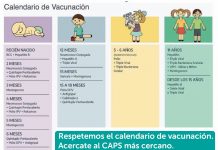 Respetemos el calendario nacional de vacunación para nuestros hijos e hijas