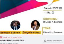 Transmisión en vivo: Conferencia sobre educación