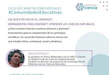 Capacitación virtual para docentes de ciencias.