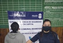 Es denunciado por robo y fue detenido. Se le secuestraron plantines de marihuana
