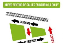 Nuevo sentido de calles en Barrio La Dolly