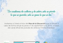 Acto por el mes de la educación