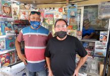 Con Mario Acosta y Falucho González en el Día del Canillita “Estoy muy agradecido con la gente”