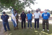 Conmemoración por el bicentenario del primer izamiento de la bandera nacional en Malvinas