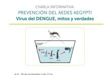Hoy charla informativa: Virus del dengue, mitos y verdades