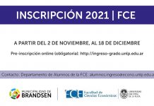 Inscripción 2021 | Facultad de Ciencias Económicas