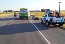 Dos Chascomunenses heridos tras despistar una moto en la Ruta 2