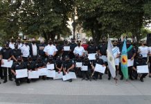 Entrega de diplomas a los efectivos destacados de 2020
