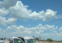 Mujer herida tras choque en la autovía 2