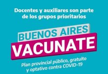 Buenos Aires Vacunate: Docentes y auxiliares son parte de los grupos prioritarios
