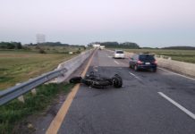 Motociclista murió al derrapar en la autovía 2