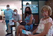 Comenzó la vacunación en la Escuela 8