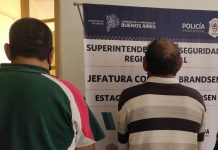 Cuatro personas aprehendidas en un comercio de indumentaria de Brandsen