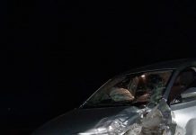 Choque y vuelco en la autovía 2: Dos heridos