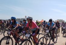 Triunfo y podios para los ciclistas locales en el autodromo