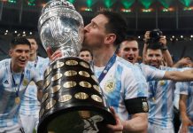 Argentina campeón de América en el Maracaná, festejos en Brandsen. Los campeones de ya están en el país