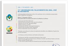 Actos por el 171° Aniversario del fallecimiento del Gral. José de San Martín