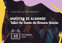 Muestra de canto en Cultura