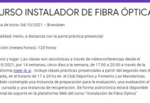 Nuevo curso: Instalador de fibra óptica