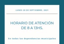 Nuevo horario de atención
