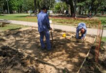 San Vicente: Comenzaron las tareas de puesta en valor del Parque Urbano Viejo Casal