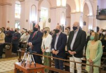 El Intendente Daniel Cappelletti visitó la vecina localidad de Ranchos con motivo de las fiestas patronales de Nuestra Señora del Pilar