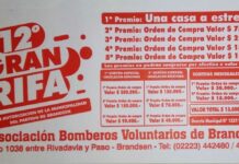 Informa Bomberos Voluntarios Brandsen: Rifa N.º 12 Sorteo final Abril de 2023