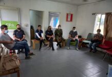 Jefes policiales participaron de una charla sobre violencia de género y droga dependencia.