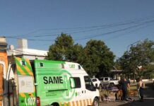 Un vehículo rozó a una persona en bicicleta, aparentemente sin consecuencias