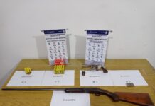 Allanamiento por un conflicto entre dos hermanos: secuestraron armas y municiones
