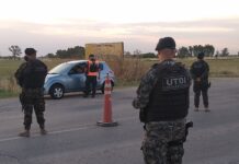 Operativo de interceptación en conjunto entre policías de Brandsen y fuerzas especiales en las rutas de acceso