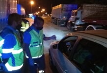 Policías de Brandsen y agentes de la Agencia Nacional de seguridad realizaron controles de alcoholemia