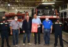 El senador Eduardo Bucca visitó Bomberos