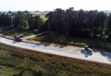 Etapa final de la obra de estabilizado de la Ruta 54