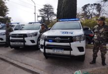 Se entregaron cuatro nuevos patrulleros para Brandsen
