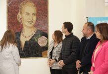 A 75 años del voto femenino, descubrieron un mural de Evita en el Museo Quinta 17 de octubre
