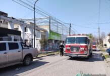 Fuego en el Club Atlético y Progreso. Intervinieron los Bomberos Voluntarios